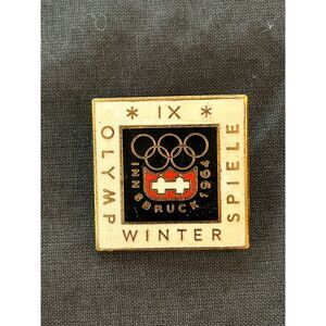 Official 1964 Innsbruck Winter Olympic Games pin badge